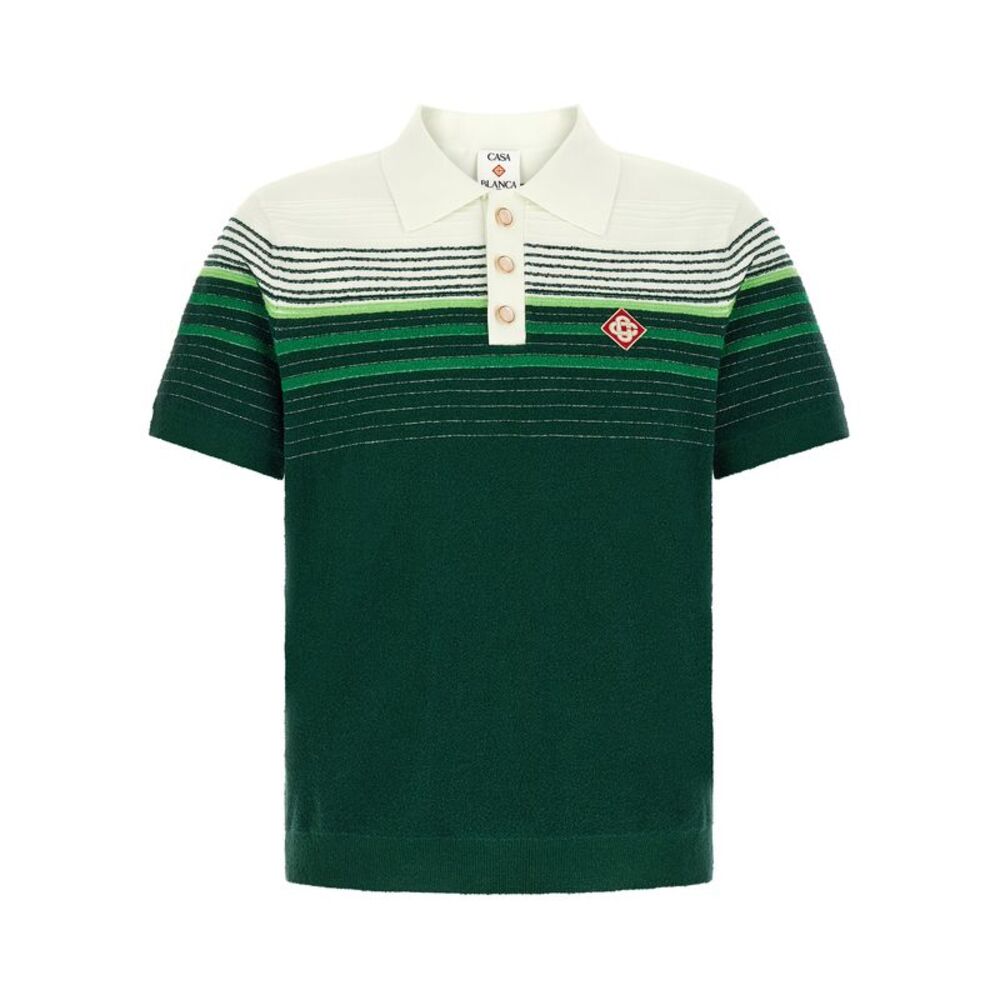 Casablanca Bicolor Cotton Polo Men's Shirt